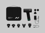 Zestaw Hypervolt 3 Pro - urządzenie, pięć końcówek, etui i ładowarka