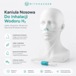 Cechy kaniuli nosowej MitoHacker MitogenH2 AIR do inhalacji wodoru - separator kondensatu, miękkie końcówki douszne