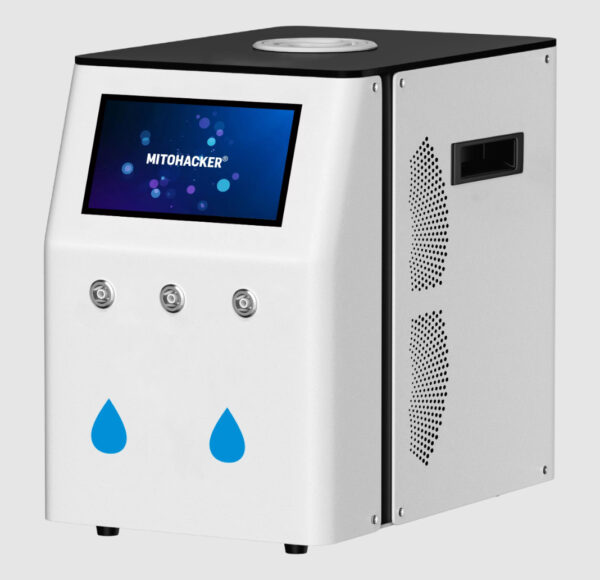 Panel dotykowy generatora MitoHacker MitogenH2 MED 3000 z logo producenta